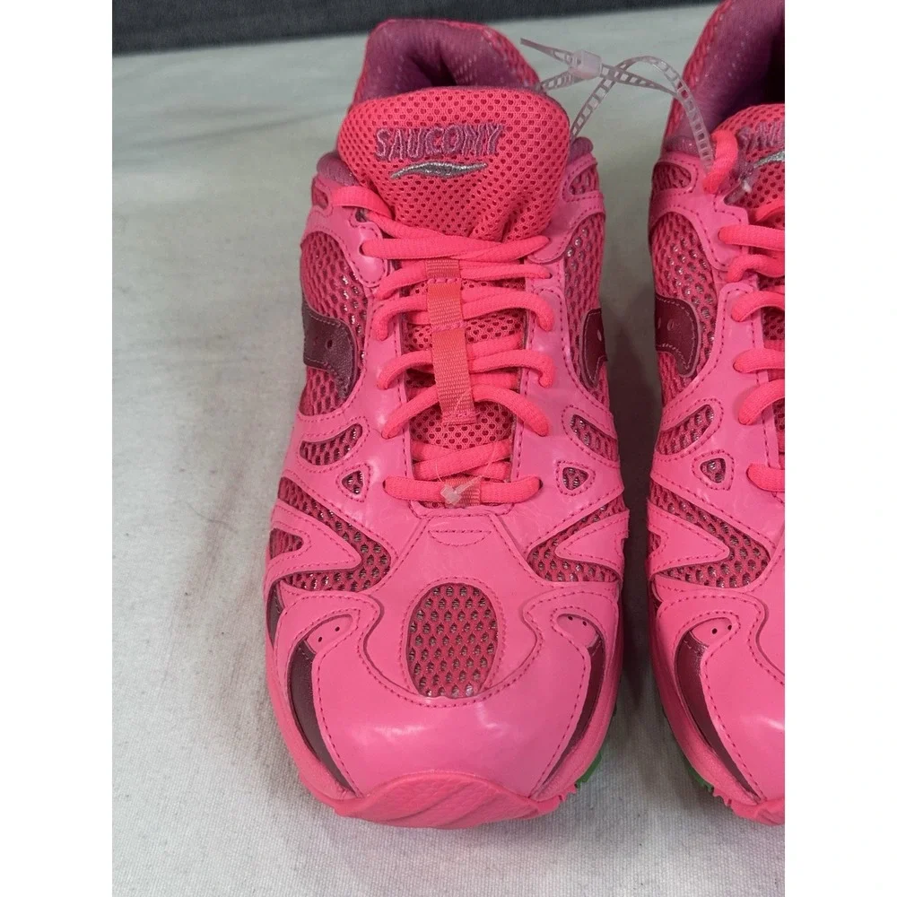 Saucony Grid Azura 2000 Triple Neon Pink Rose S70774-4 Men sz 10.5 Unisex - Picture 5 of 16
